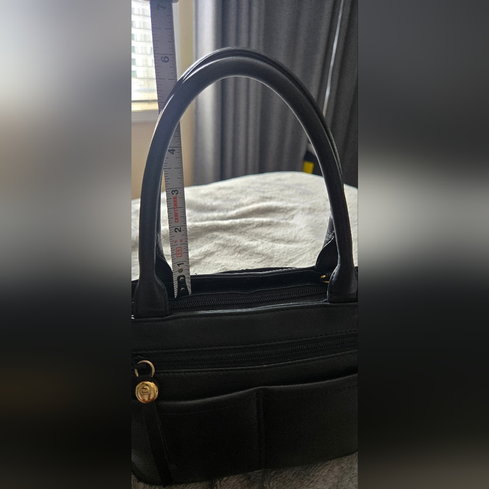Etienne Aigner Black Leather Mini Tote Bag – Genuine Cowhide - Picture 16 of 16